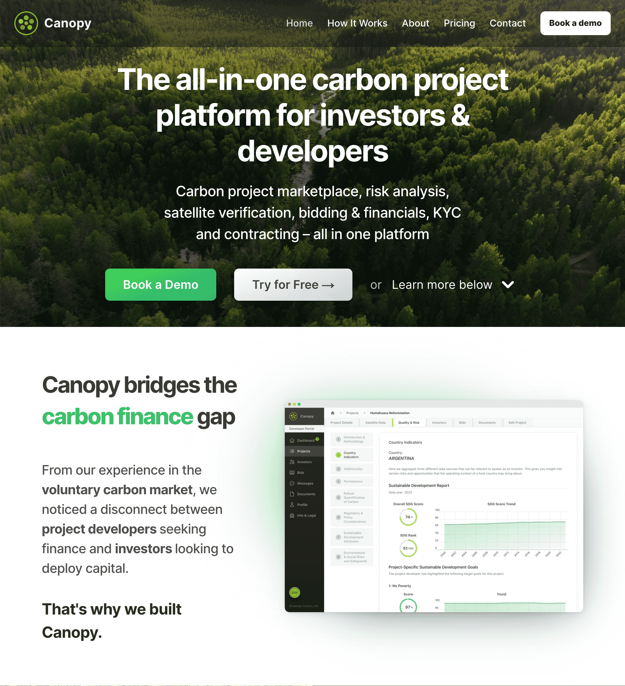 Canopy Website Screenshot - CF Partners