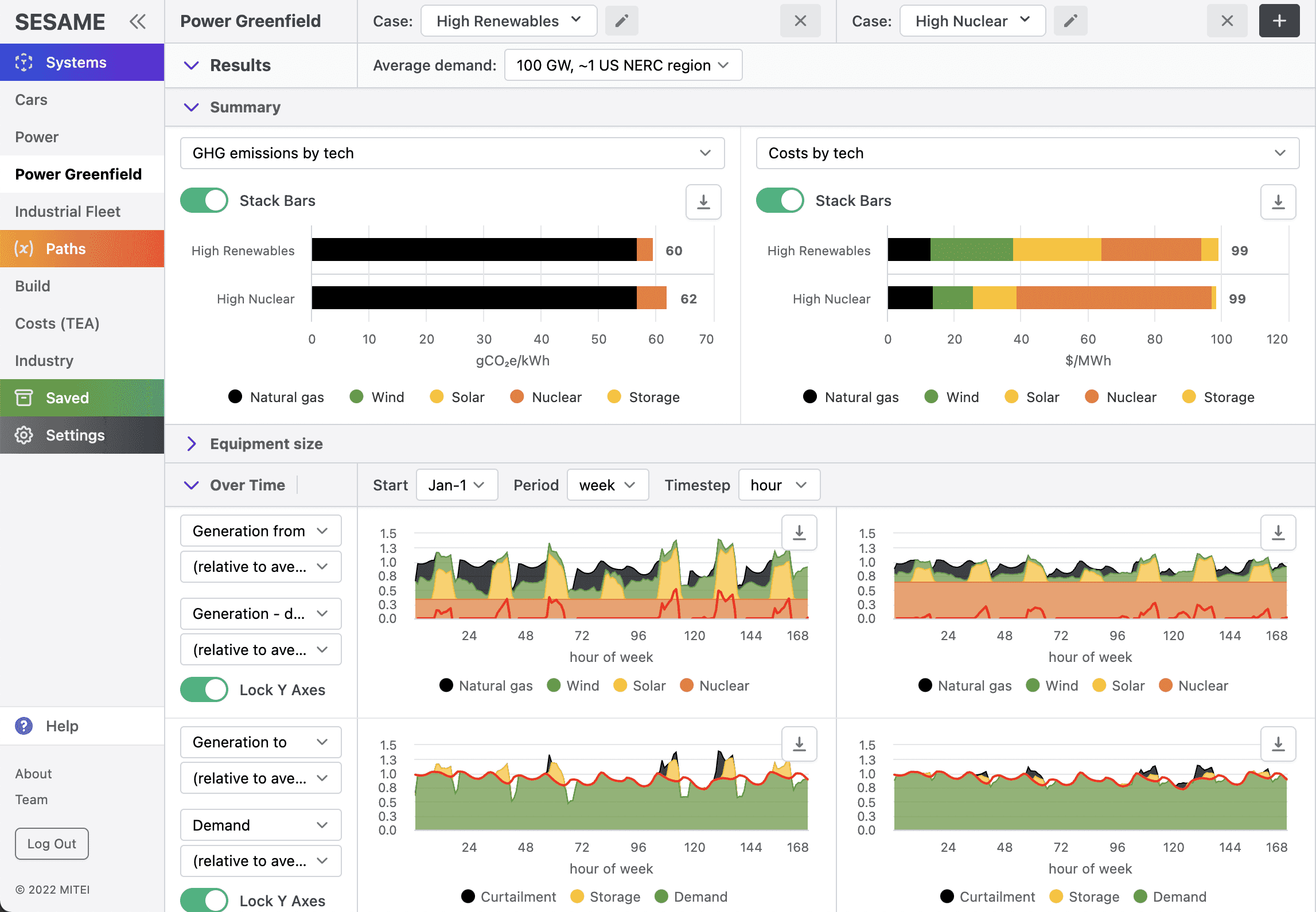 SESAME App Screenshot - MIT Energy Initiative